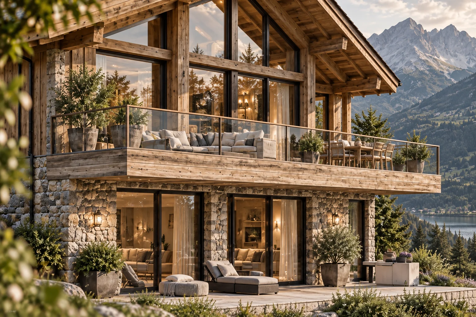 Alpine Chalet — The main space