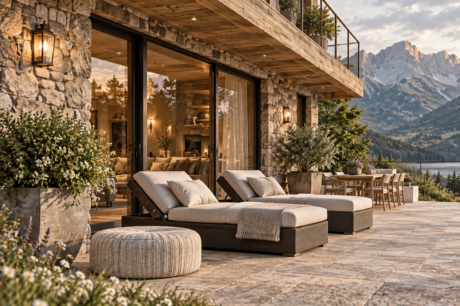 Alpine Chalet — Materials and atmosphere