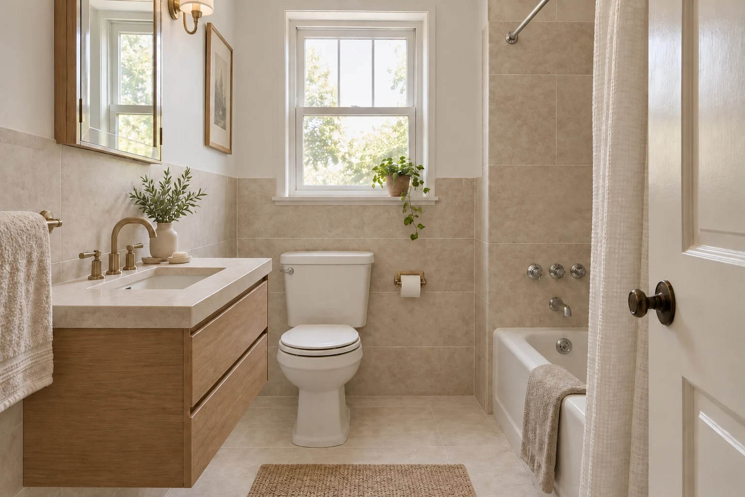 Bathroom Renewal — After — another perspective