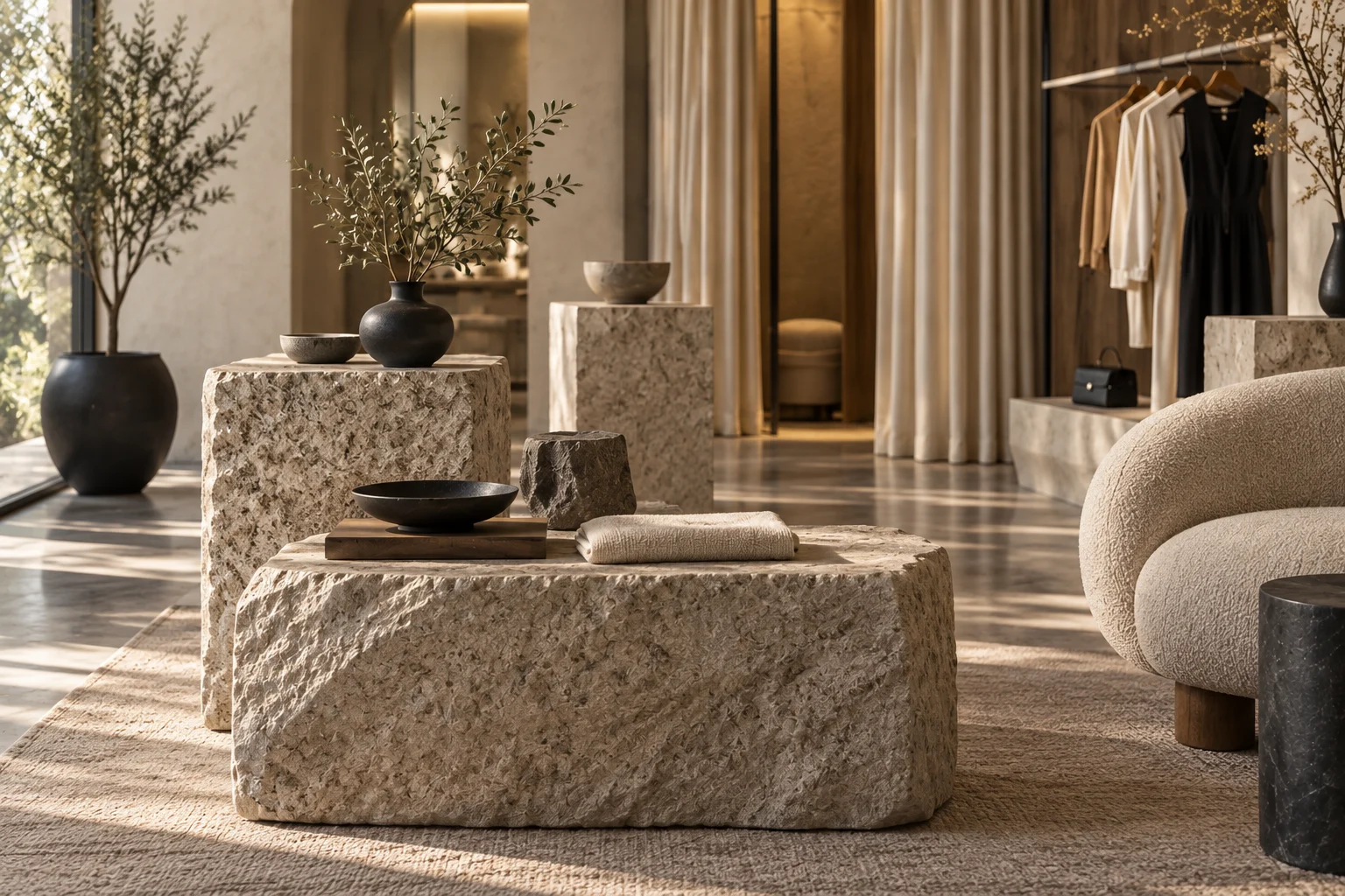 Design Boutique — Materials and atmosphere