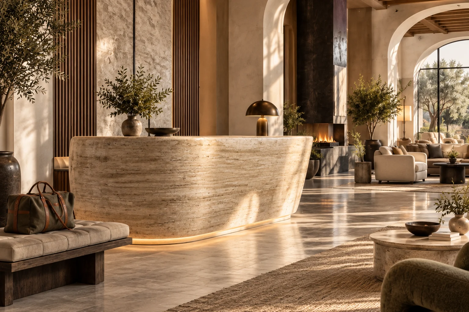 Hotel Arrival — The main space