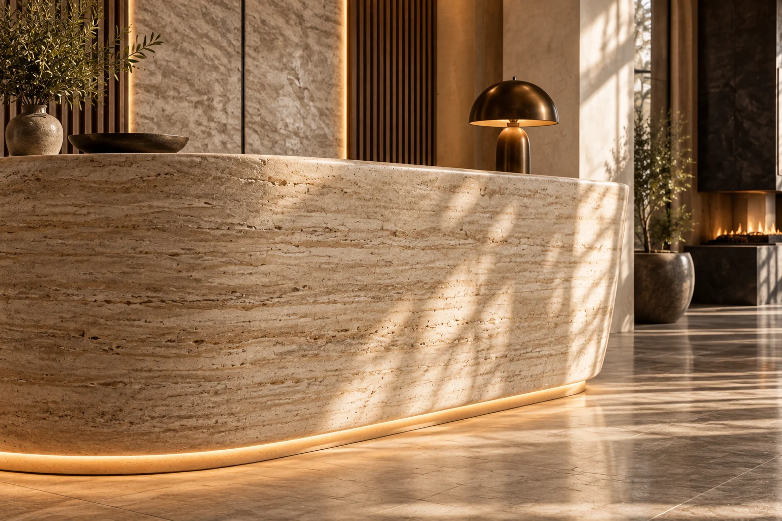 Hotel Arrival — Architectural detail