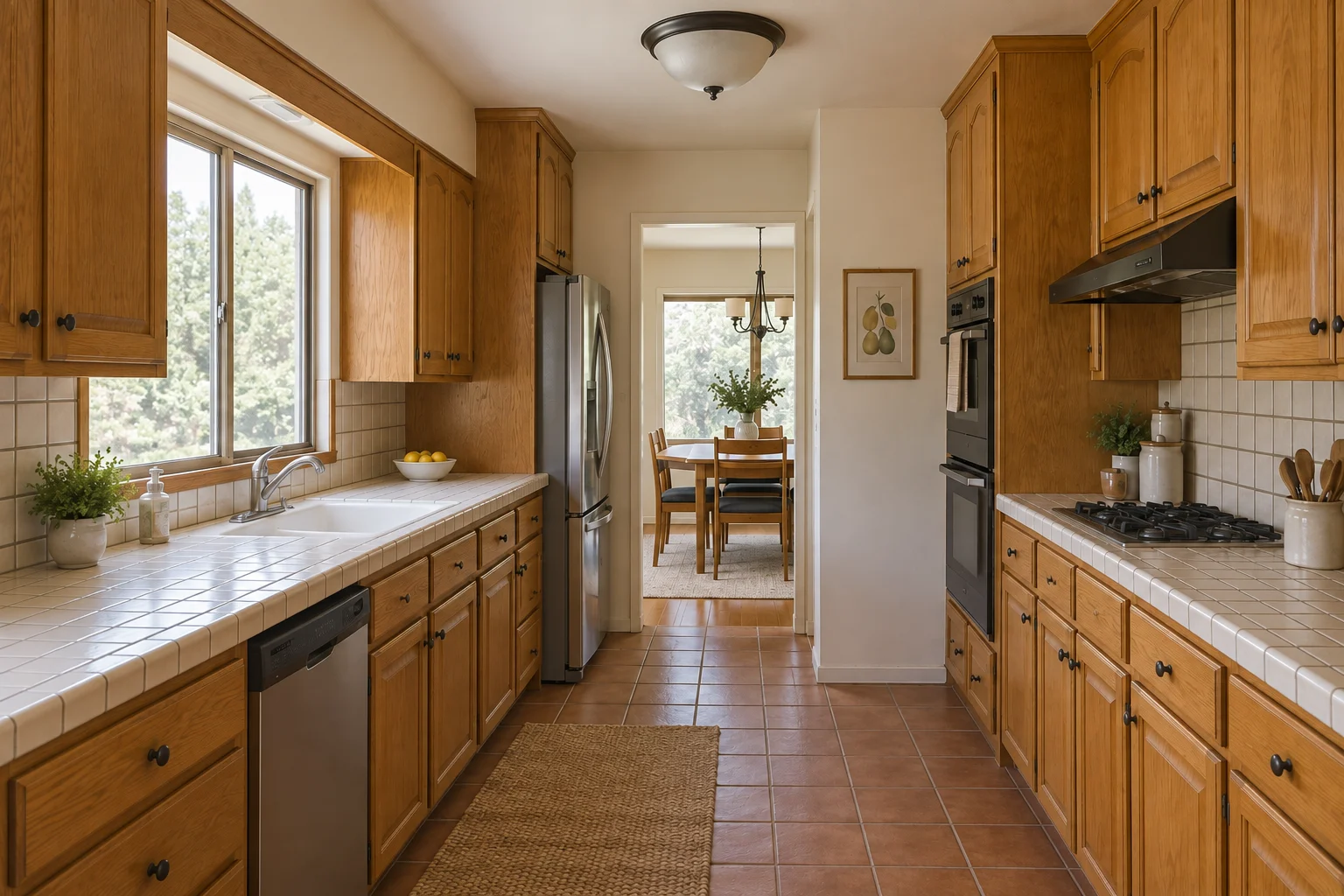 Kitchen Renewal — Before — another perspective