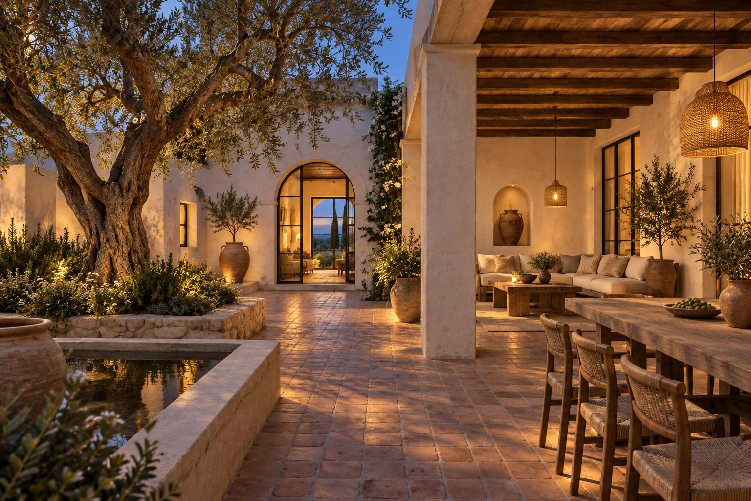Mediterranean Residence — Evening light