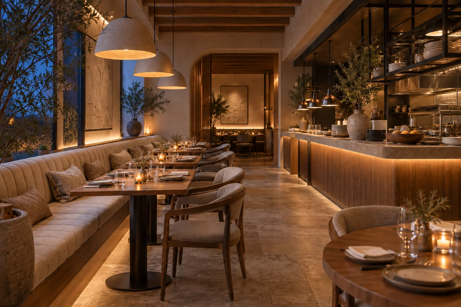 Restaurant im Viertel — Abendlicht