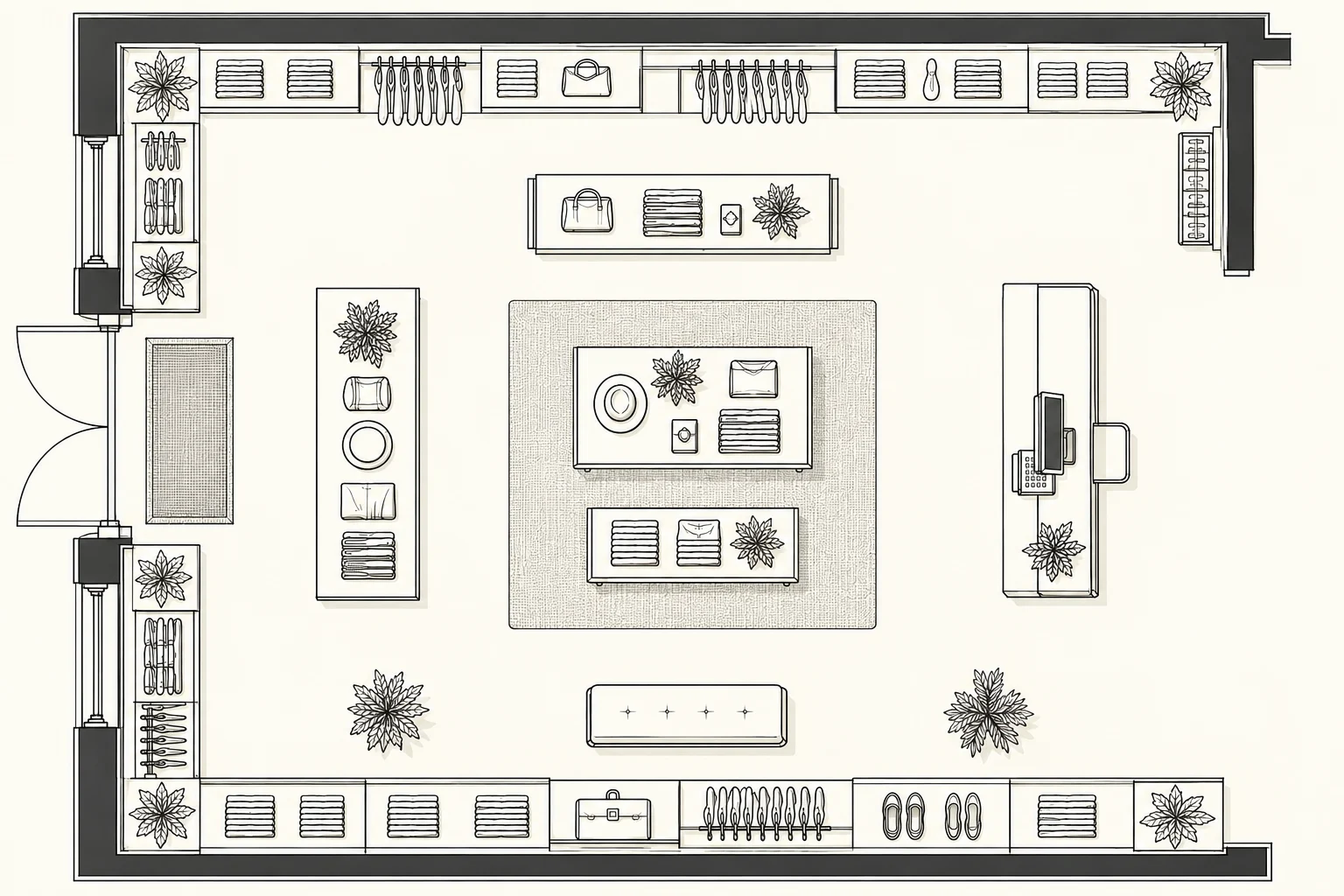 Retail Layout — Main zone