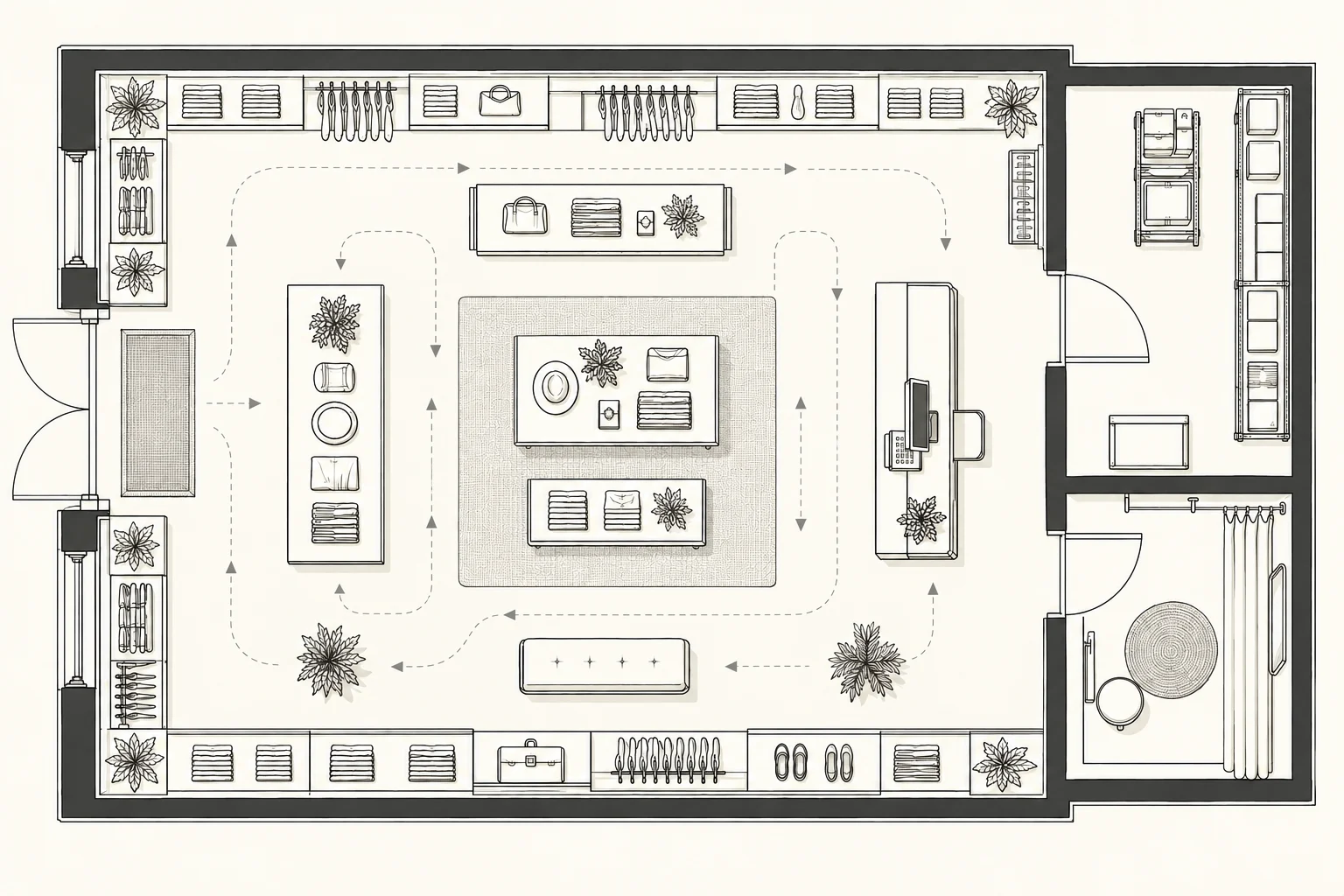 Retail Layout — Circulation