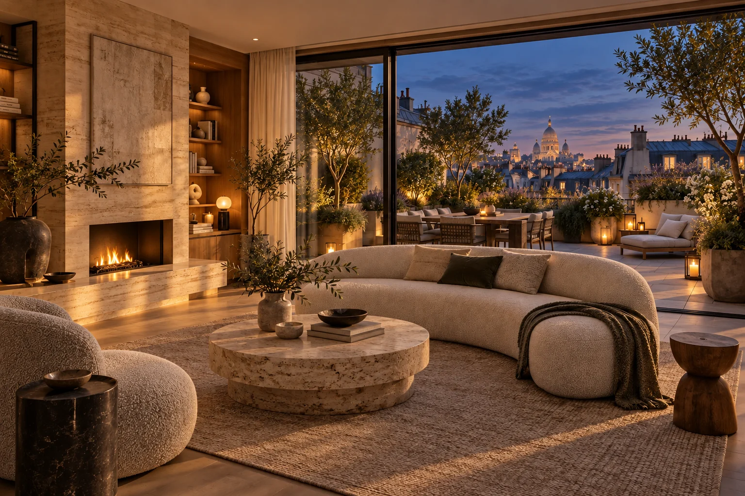 Terrace Penthouse — Evening light